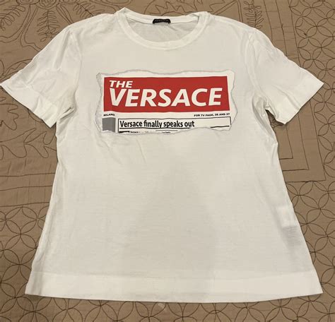 versace finally speaks out t shirt|Men's Versace T.